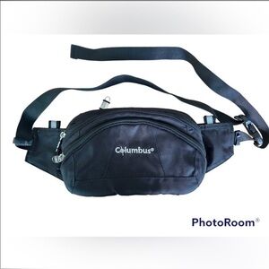 Columbus Black Belt Bag Fanny Pack Travel Hiking Outdoor